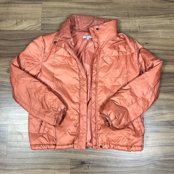 Madewell Packable Puffer Jacket in Rose Pink - Picture 4 of 5